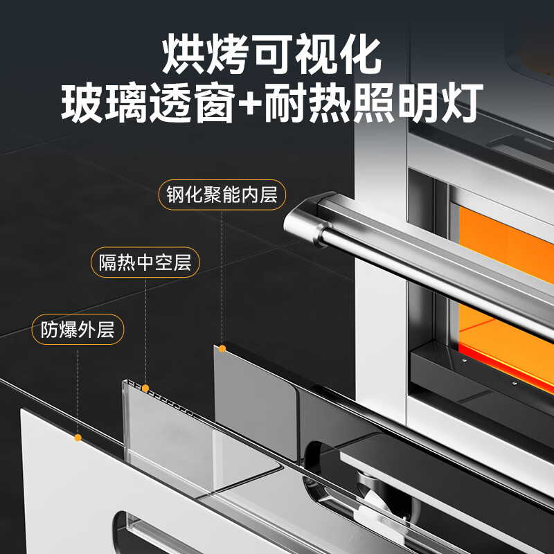 麥大廚標(biāo)準(zhǔn)款三層六盤旋鈕控溫定時(shí)烤箱19.8KW