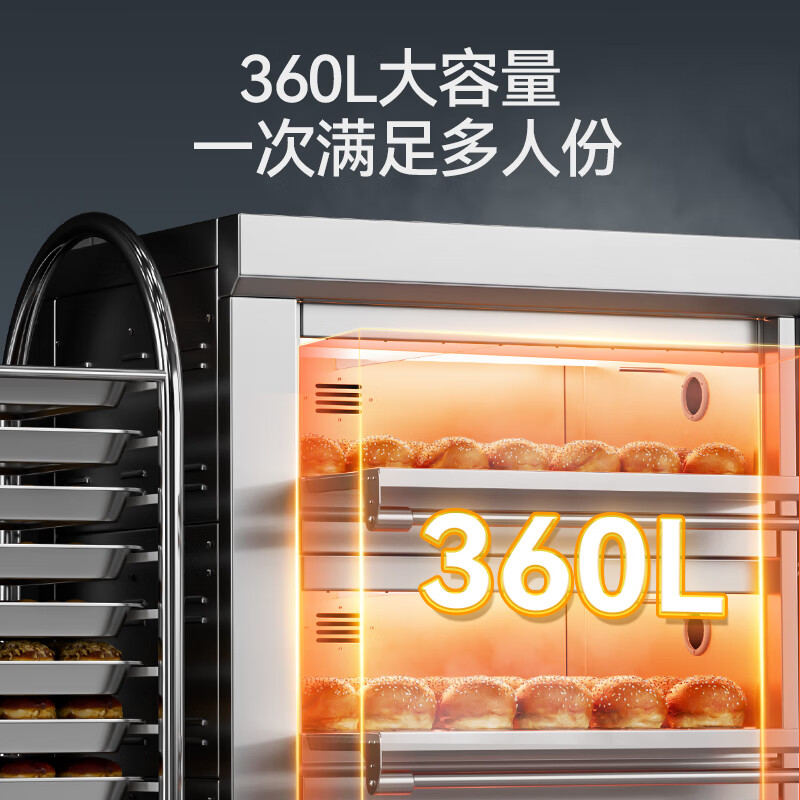 麥大廚標(biāo)準(zhǔn)款三層六盤旋鈕控溫定時(shí)烤箱19.8KW